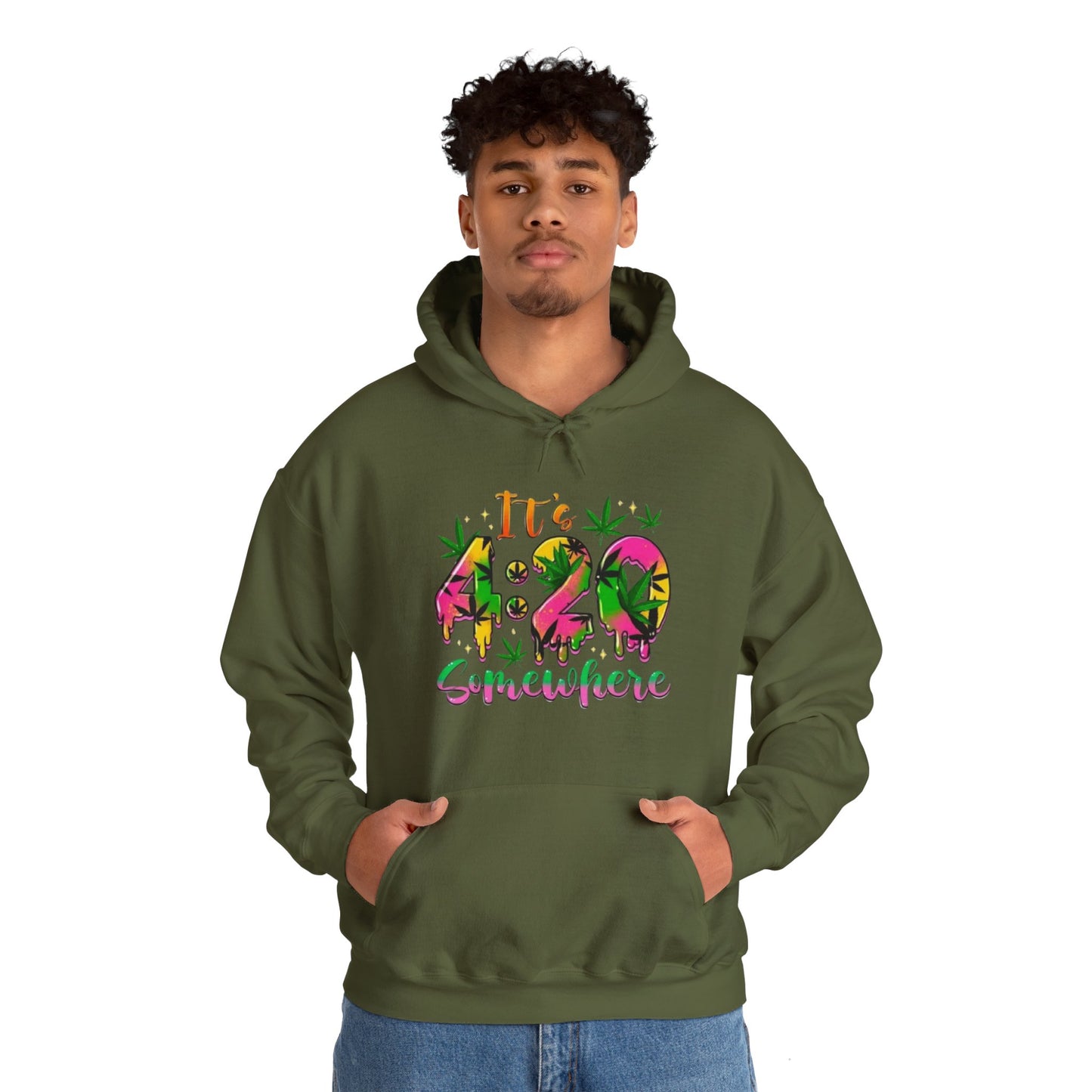 Weed 4:20 Heavy Blend™ Hooded Sweatshirt