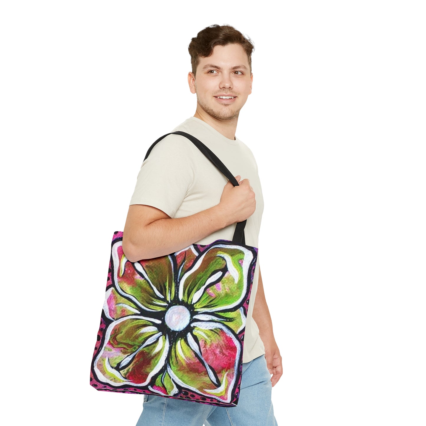 Large Flower Tote Bag
