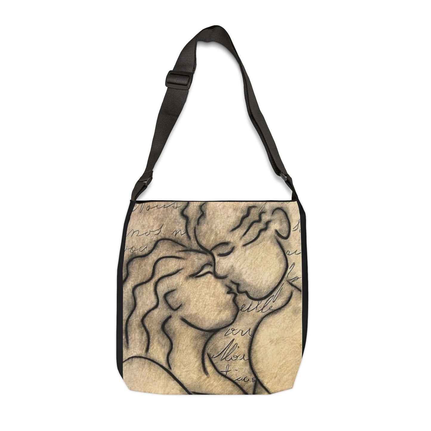 Kiss & Tell Tote Bag (adjustable)