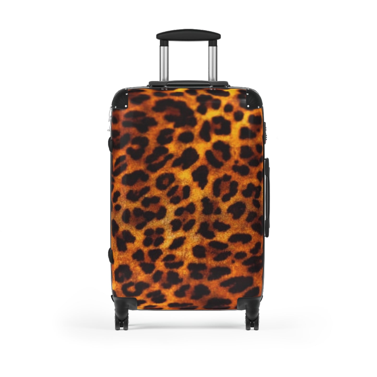 Leopard print suitcase