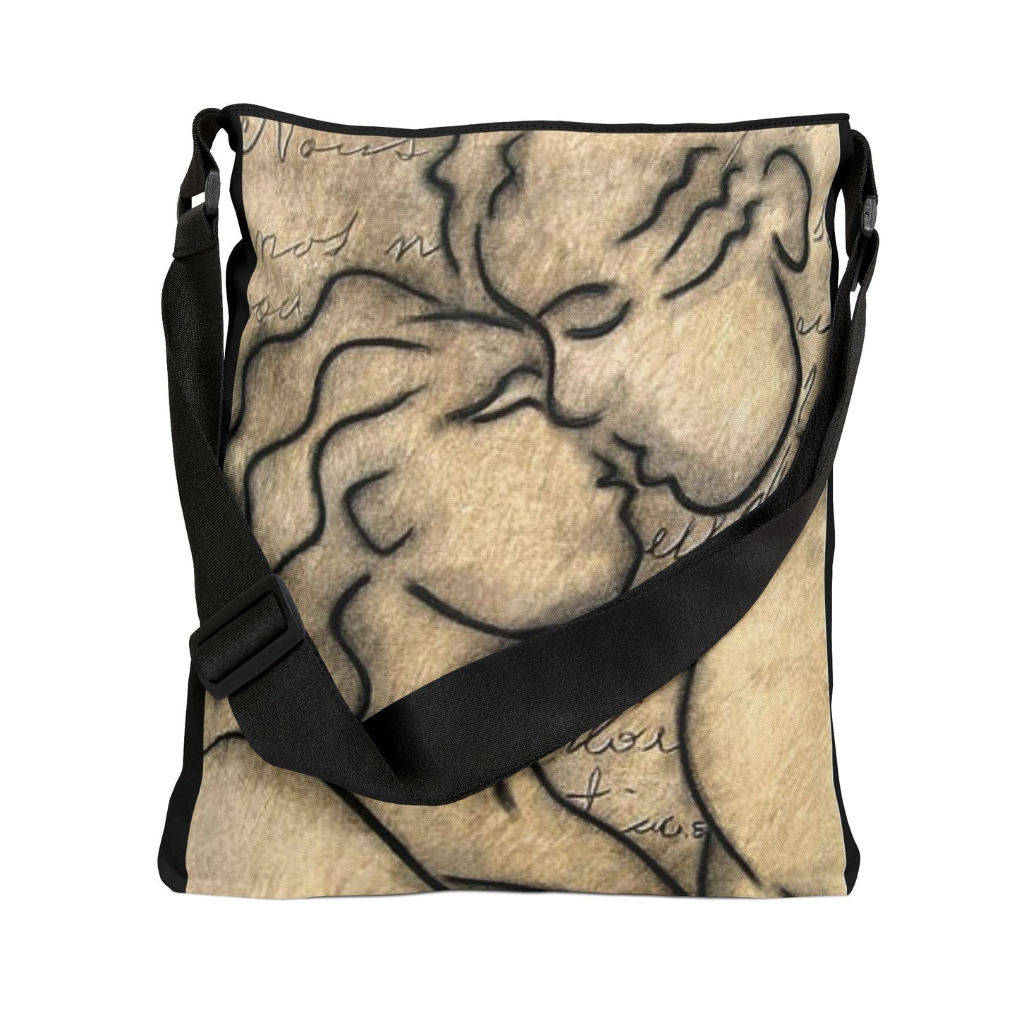 Kiss & Tell Tote Bag (adjustable)