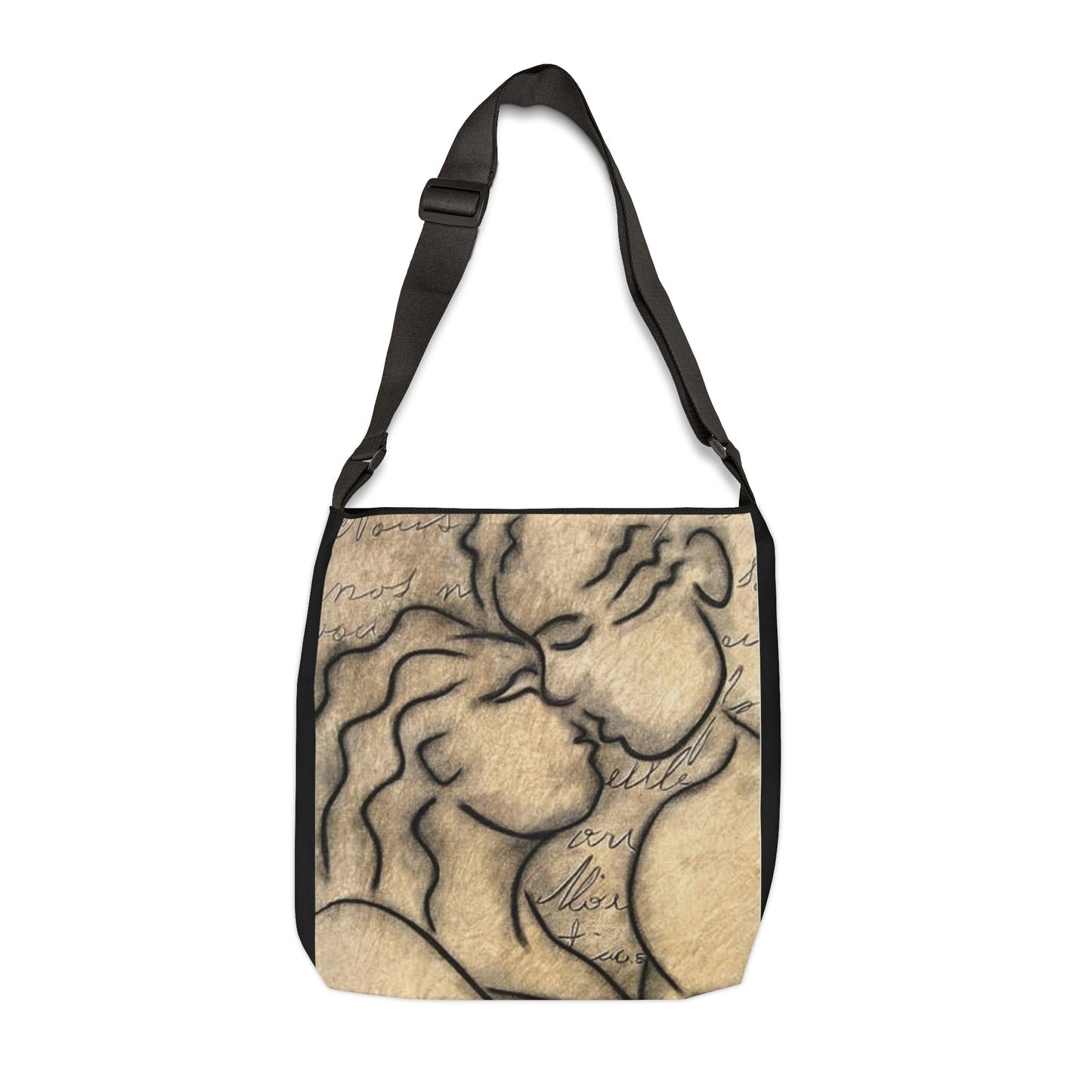 Kiss & Tell Tote Bag (adjustable)
