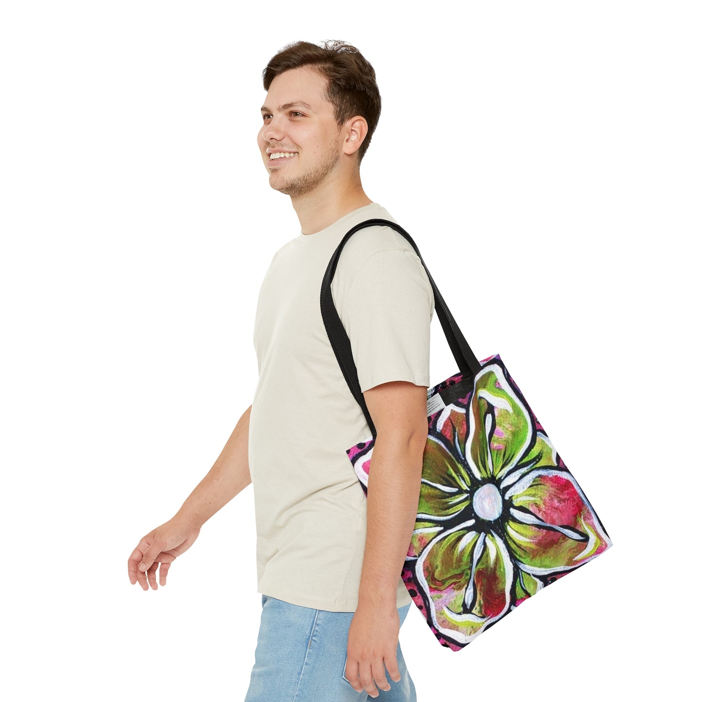 Large Flower Tote Bag