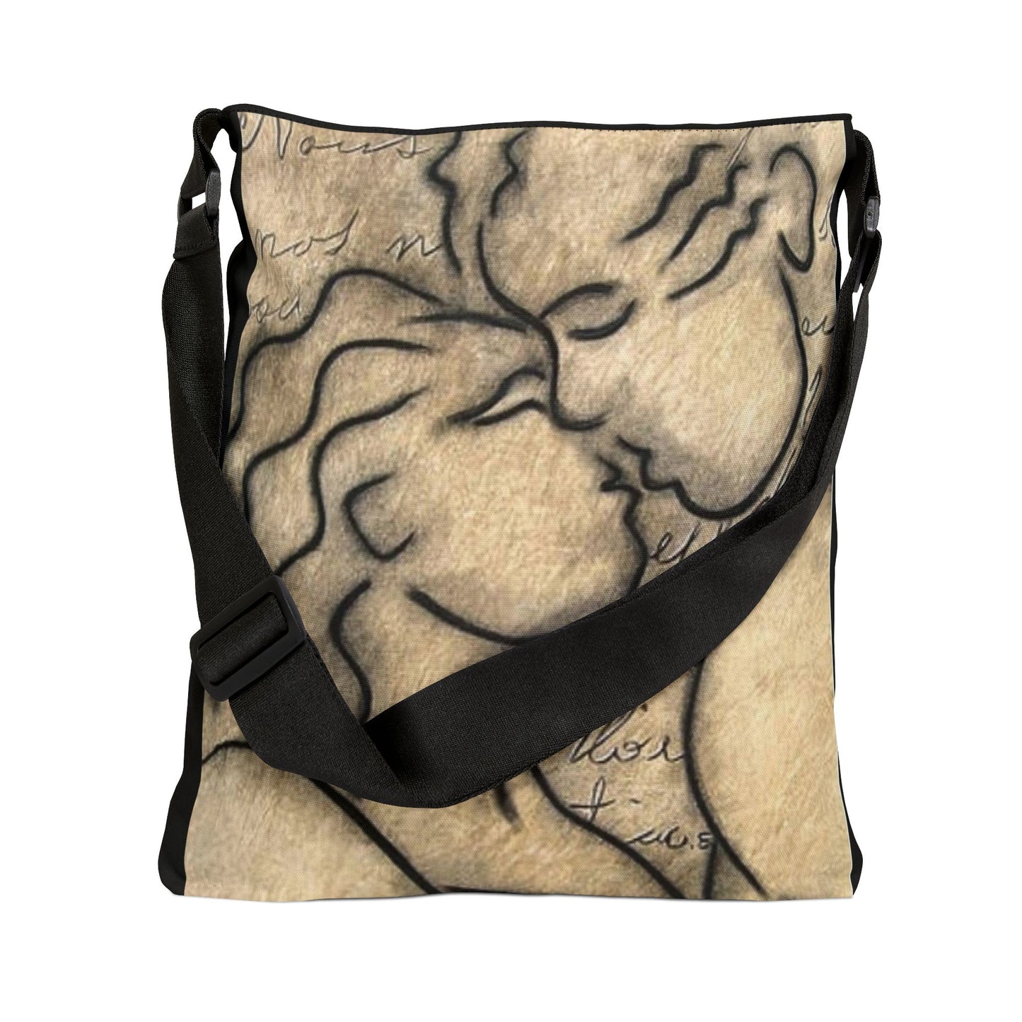 Kiss & Tell Tote Bag (adjustable)