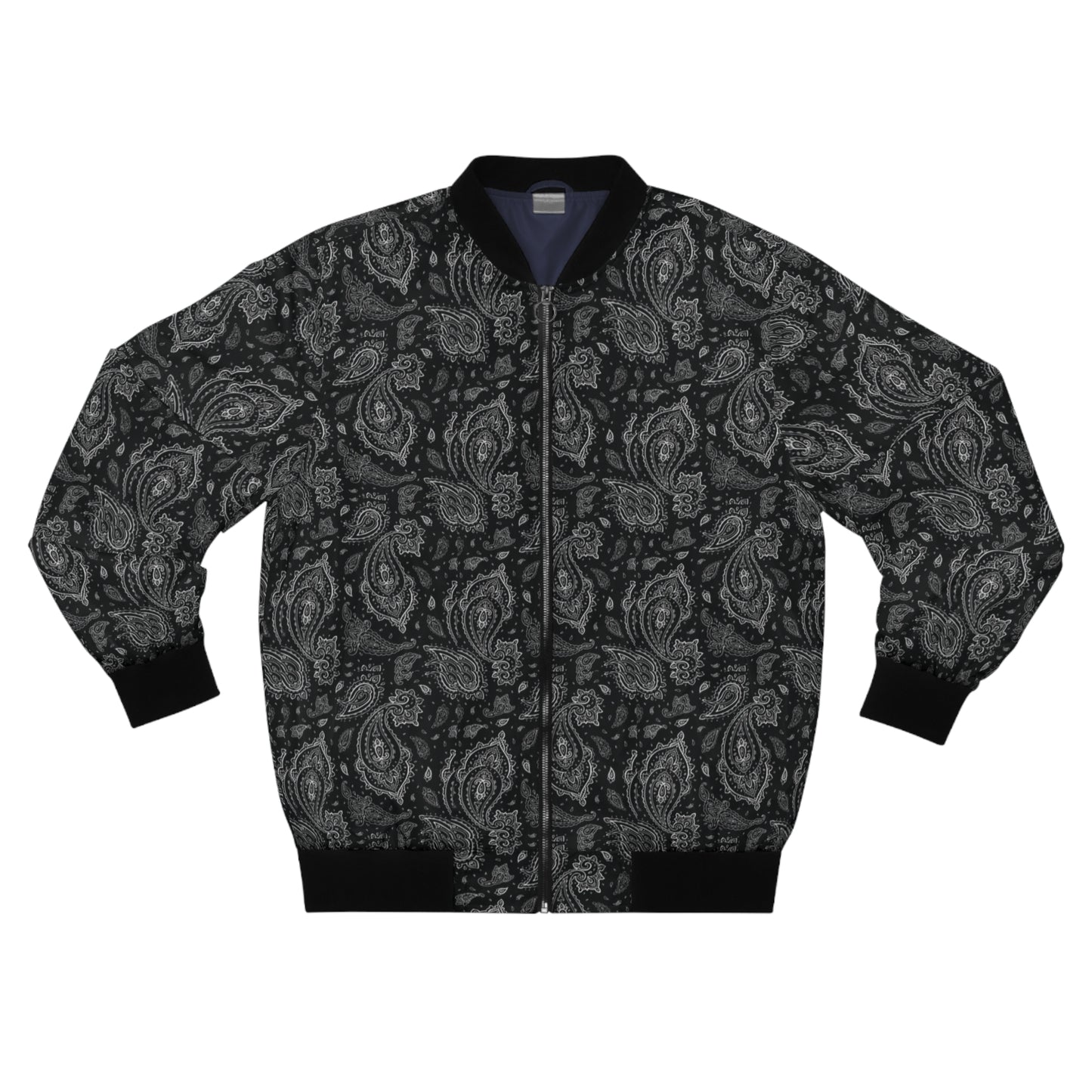 Black Bandana Men's Bomber Jacket