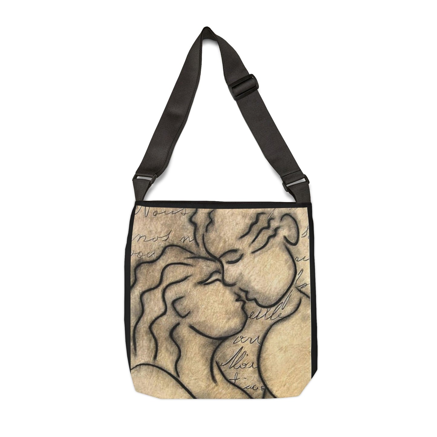 Kiss & Tell Tote Bag (adjustable)