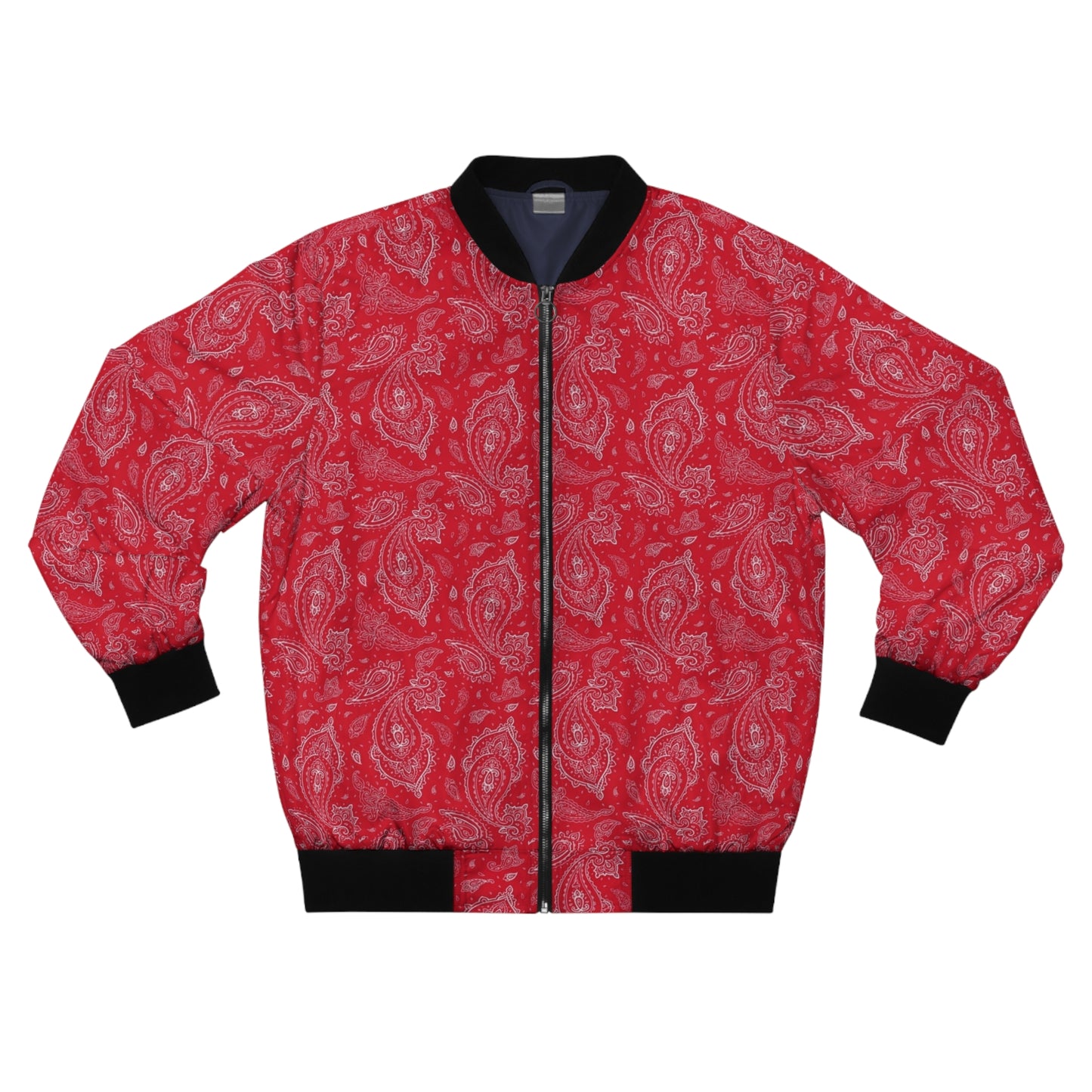 RED Bandana Men's Bomber Jacket