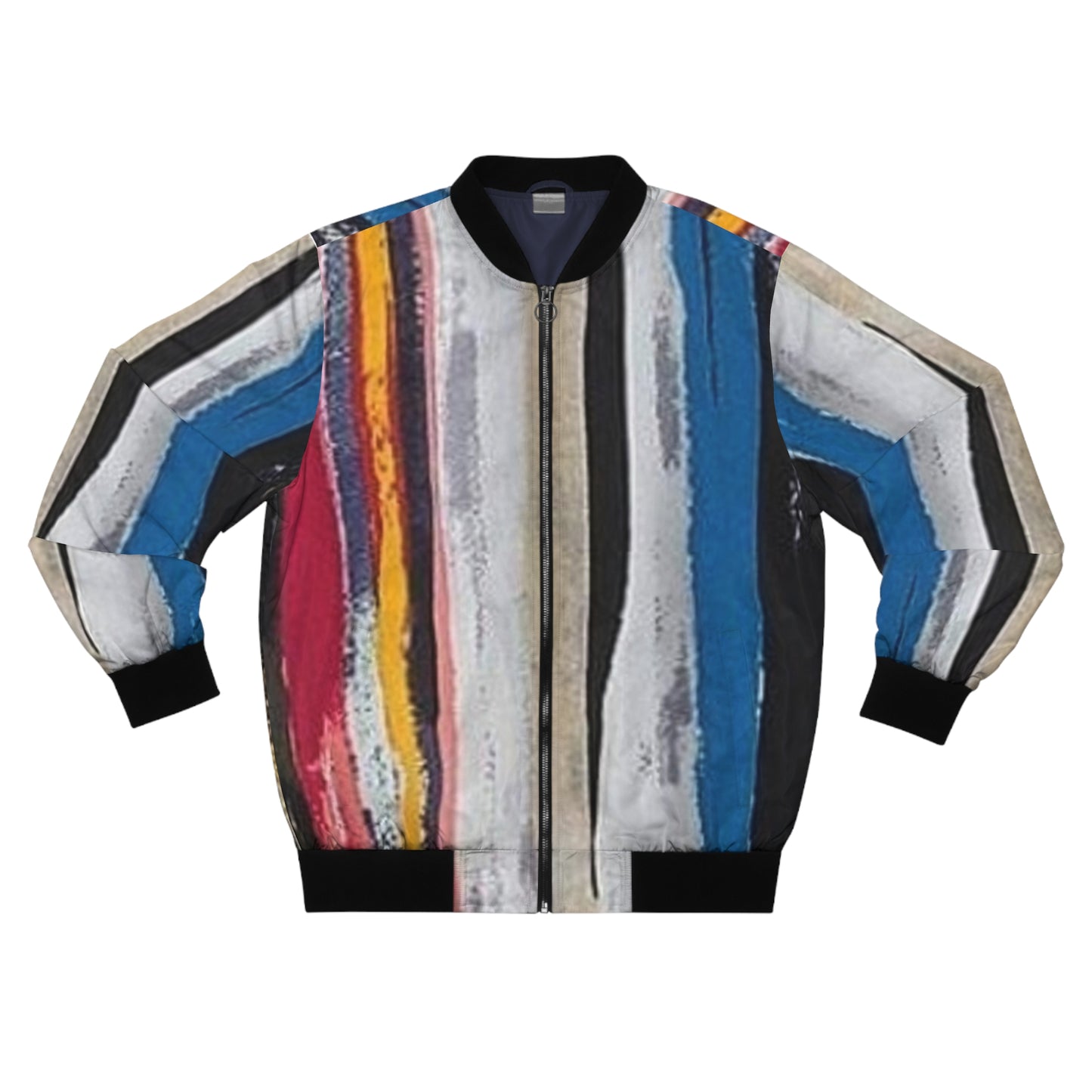 Vertical Color Bomber Jacket
