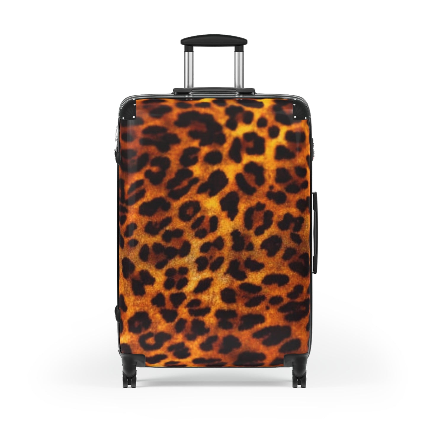 Leopard print suitcase