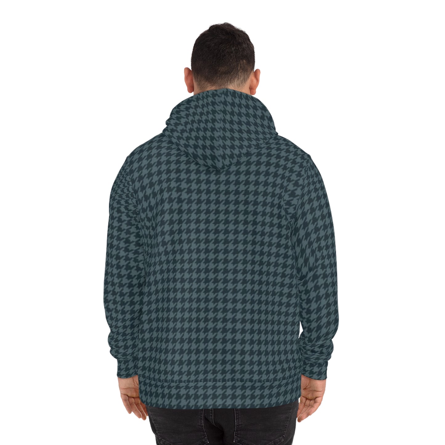 Green Houndstooth Hoodie