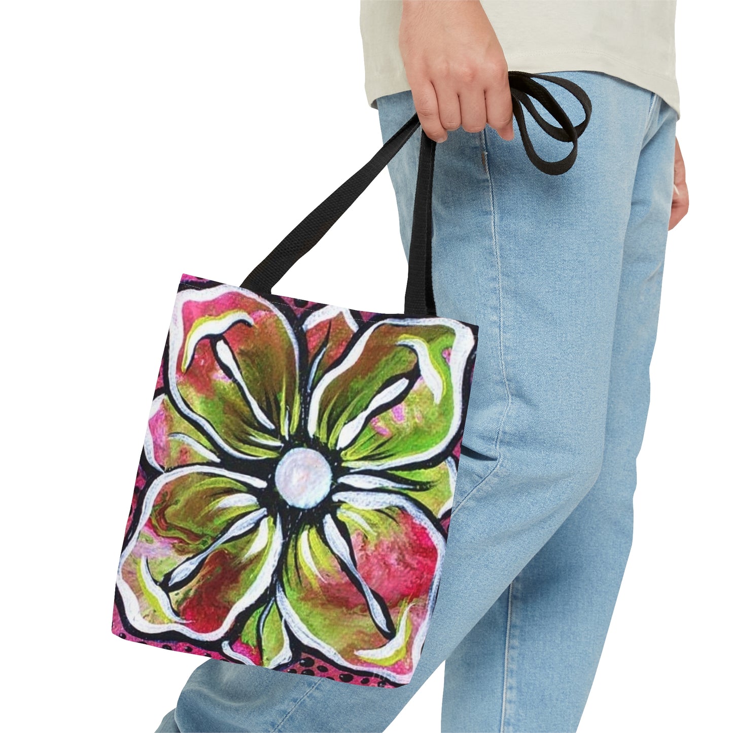 Large Flower Tote Bag