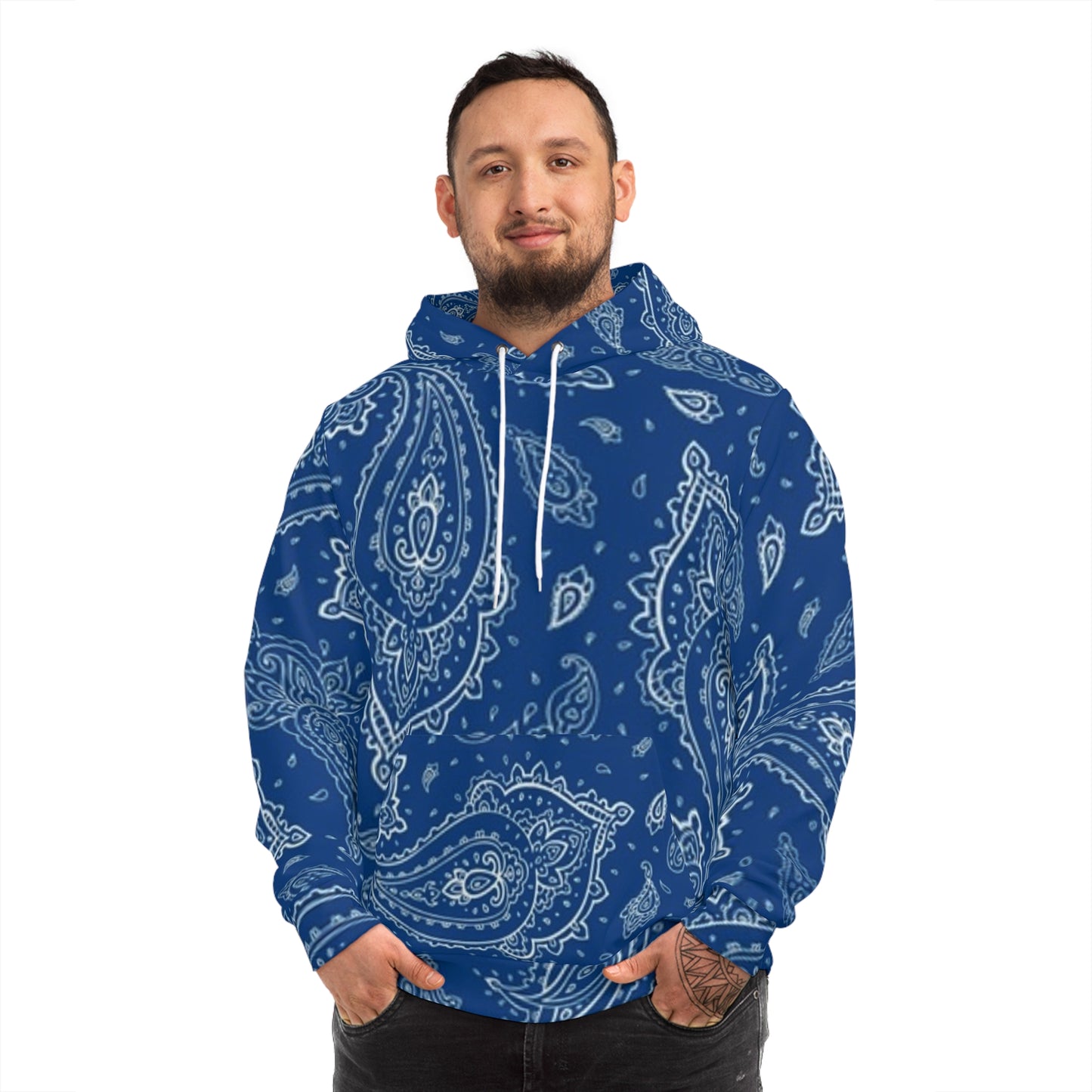 Blue Bandana Hoodie