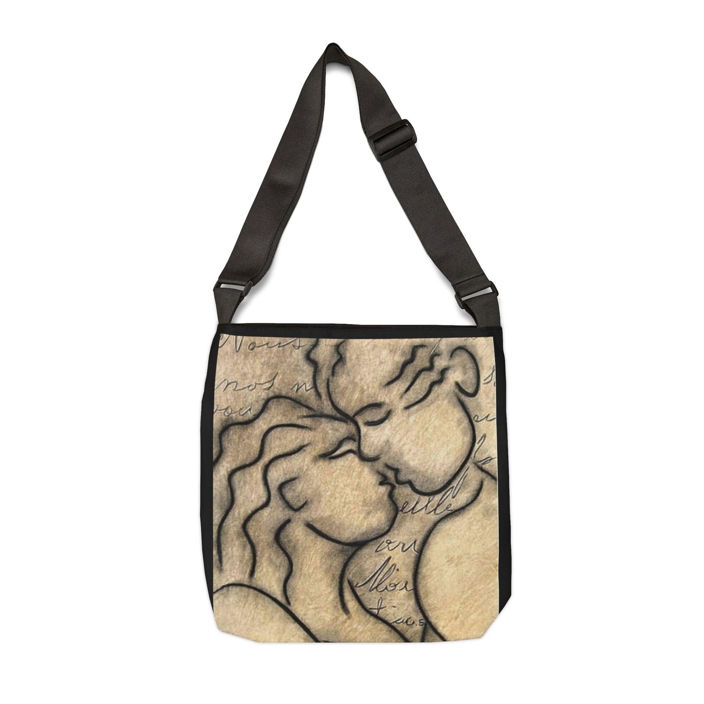 Kiss & Tell Tote Bag (adjustable)