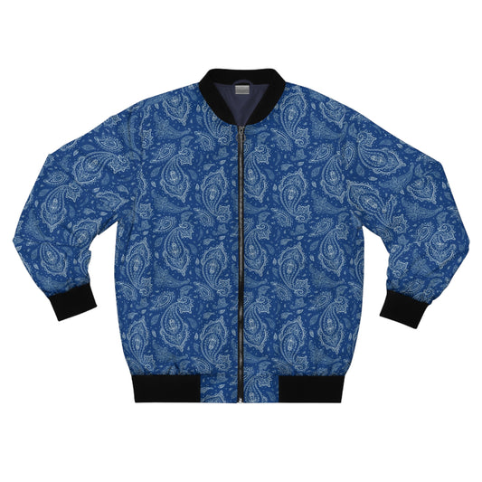 BLUE Bandana Men's Bomber Jacket