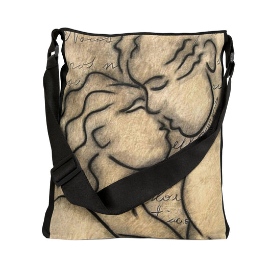 Kiss & Tell Tote Bag (adjustable)