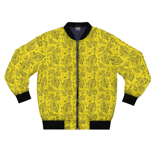 Yellow Bandana Bomber Jacket